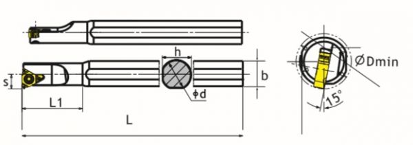 Державка SNR 0020 R22