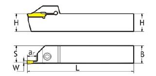 Державка MGEHR 2525-3 T30